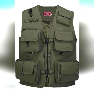 Olive Green Utility Vest